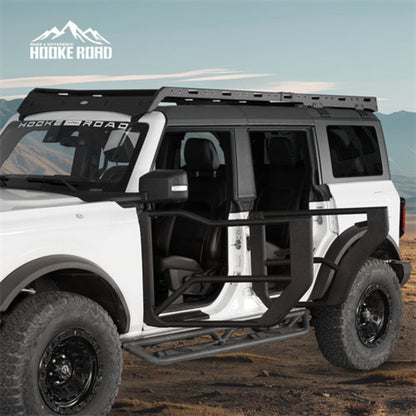 2021-2025 Ford Bronco 4-Door Tube Half Front & Rear Doors - Hooke Road - HE.8916-S