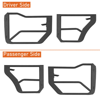 2021-2025 Ford Bronco 4-Door Tube Half Front & Rear Doors - Hooke Road - HE.8916-S