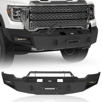 Aftermarket 2020-2023 GMC Sierra 2500/3500HD Front Bumper w/Winch Plate- Hooke Road
