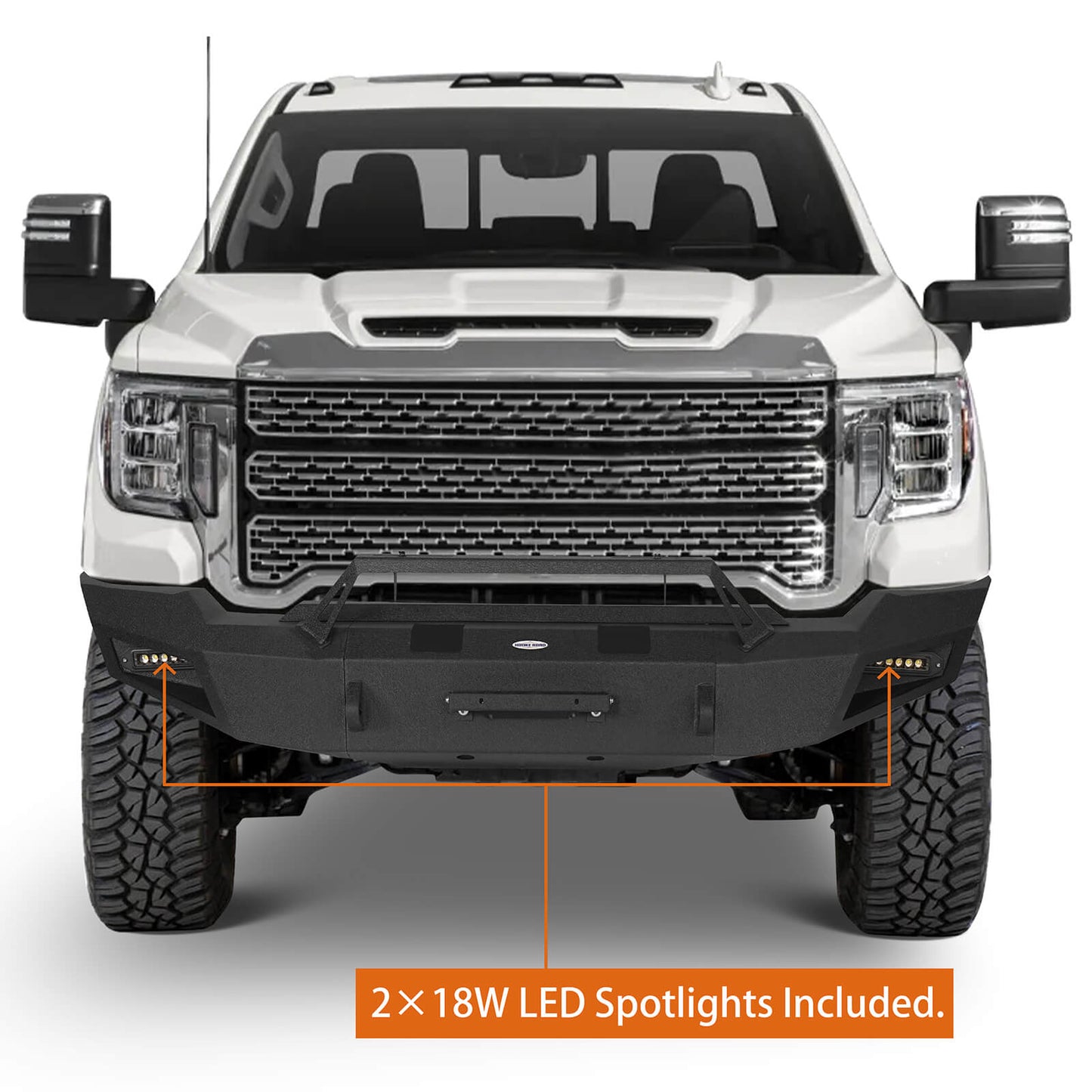 Aftermarket 2020-2023 GMC Sierra 2500/3500HD Front Bumper w/Winch Plate- Hooke Road