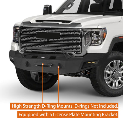 Aftermarket 2020-2023 GMC Sierra 2500/3500HD Front Bumper w/Winch Plate- Hooke Road