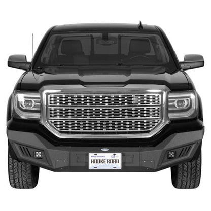 Aftermarket Front Bumper w/ LED Spotlights for 2016-2018 GMC Sierra 1500 - Hooke Road - HE.9461