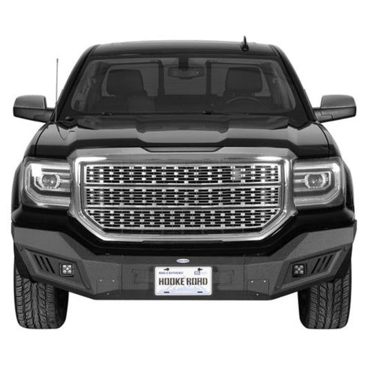 Aftermarket Front Bumper w/ LED Spotlights for 2016-2018 GMC Sierra 1500 - Hooke Road - HE.9461
