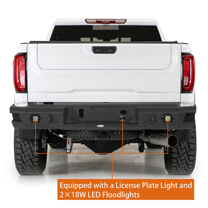 Aftermarket 2020-2025 GMC Sierra 2500/3500HD Discovery Rear Bumper - Hooke Road - HE.9203