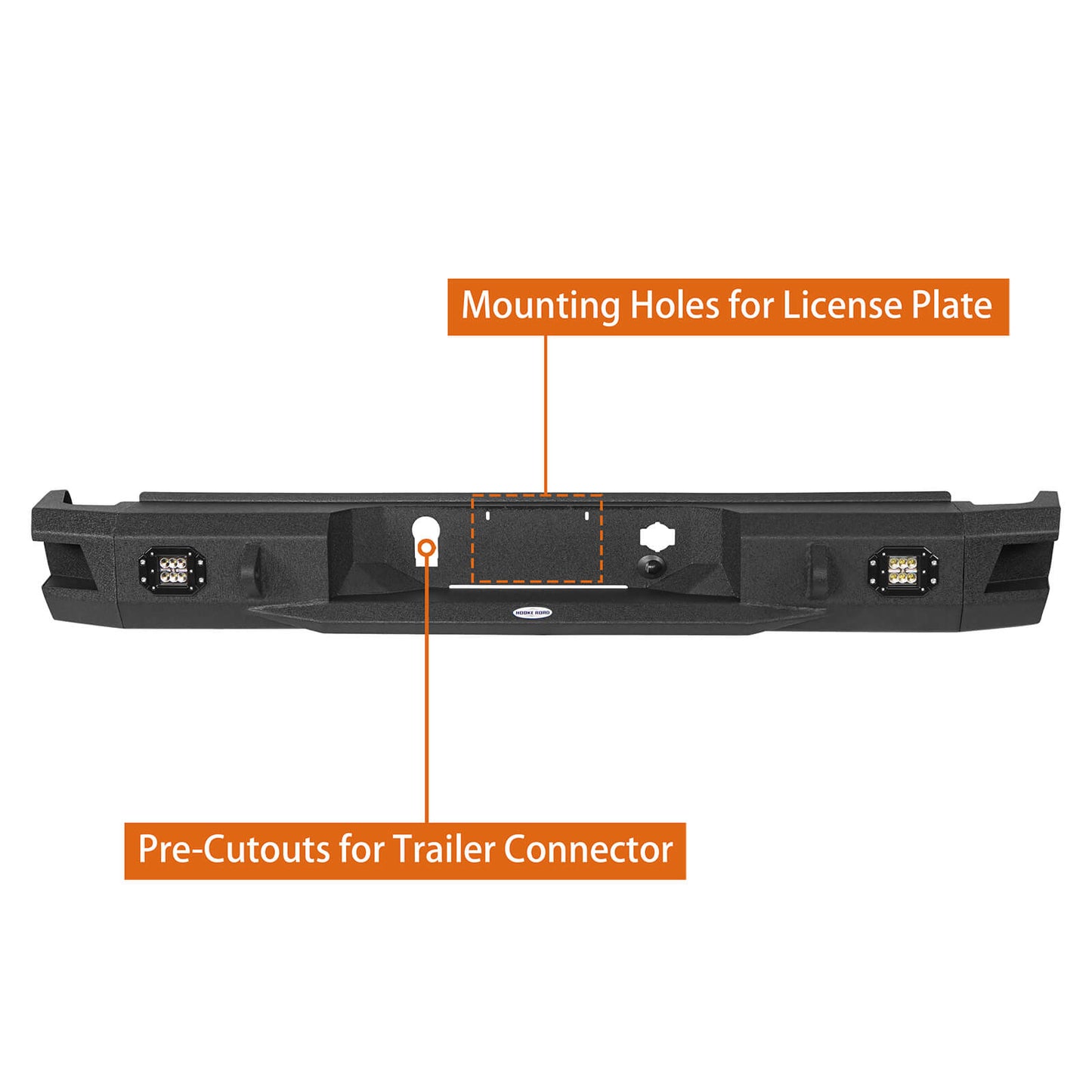 Aftermarket 2020-2025 GMC Sierra 2500/3500HD Discovery Rear Bumper - Hooke Road - HE.9203