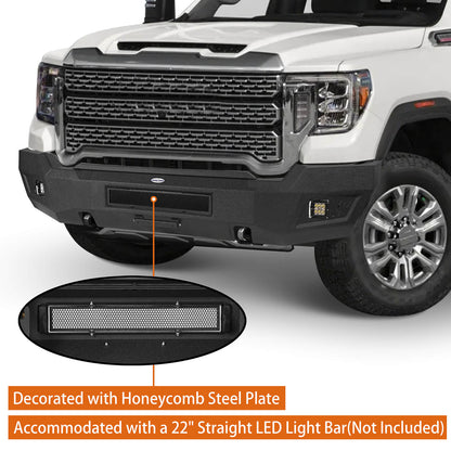 2020-2023 GMC Sierra 2500/3500HD Aftermarket Front Bumper - Hooke Road - HE.9200