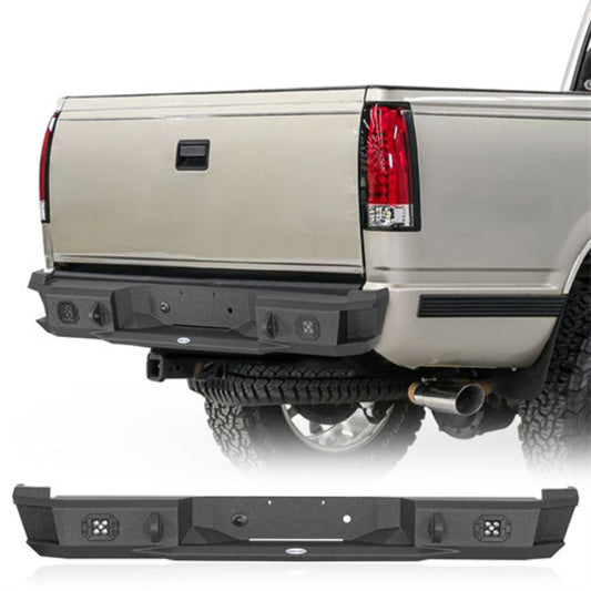 Aftermarket Rear Bumper for 1988-1998 Chevy C/K 1500 2500 Fleetside - Hooke Road - HE.9083