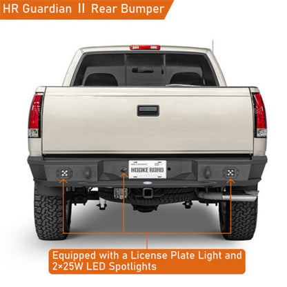 Aftermarket Rear Bumper for 1988-1998 Chevy C/K 1500 2500 Fleetside - Hooke Road - HE.9083