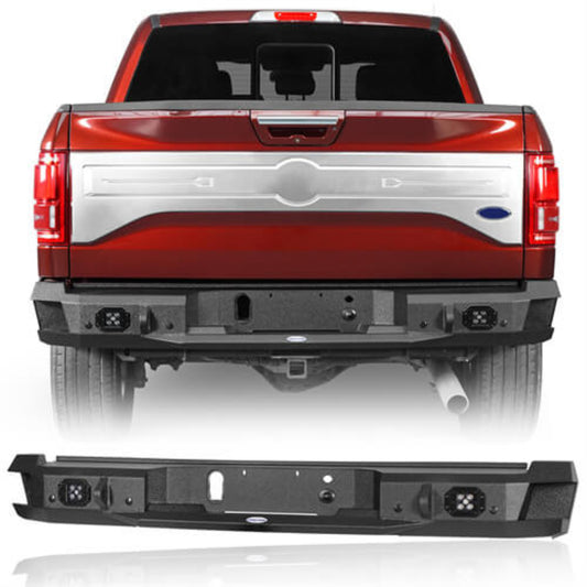 Aftermarket Rear Bumper For 2015-2017 Ford F-150 (Excluding Raptor) - Hooke Road - HE.8284