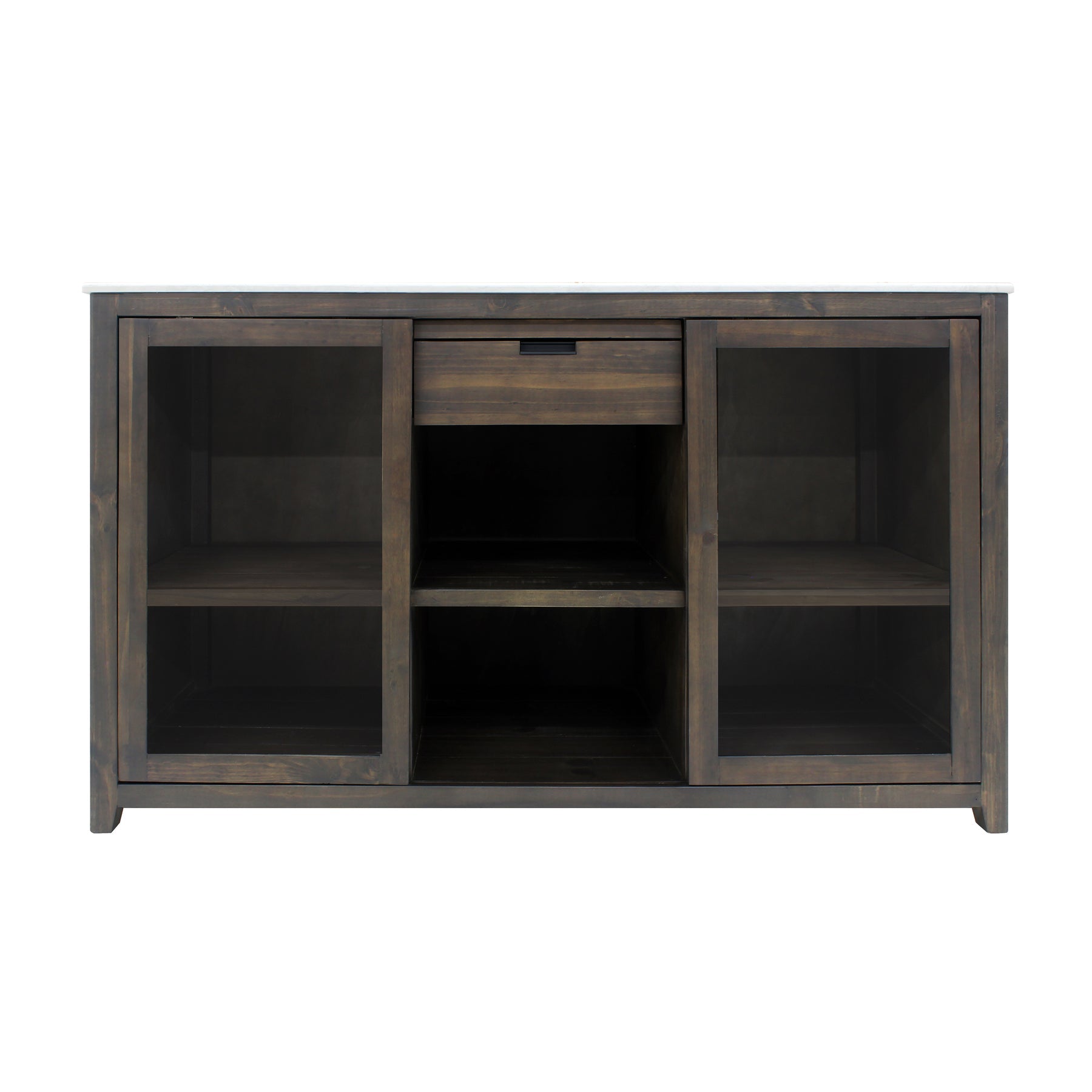 Brama by Vinotemp Wood Wine Credenza, in Brown Mahogany - VT-CREDMOD-BR-W