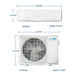 Air-Con Eclipse Series 30000 BTU 18.9 SEER Ductless Mini Split Air Conditioner 15ft Lineset & Wiring - ASPCI/EM4H4S30