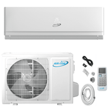 Air-Con Eclipse Series 36000 BTU 16.4 SEER Ductless Mini Split Air Conditioner 15ft Lineset &amp; Wiring - ASPCI/EM4H4S36R