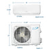 Air-Con Serene Series 18000 BTU 18 SEER Mini Split Air Conditioner 15ft Lineset & Wiring - ASRCI/EM4H4S18