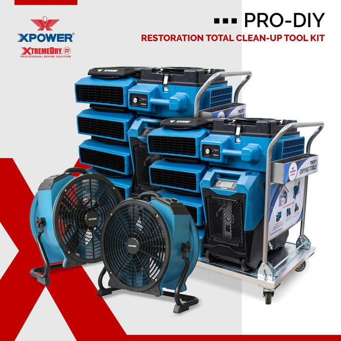 XPOWER XtremeDry Pro-DIY Restoration TOTAL Clean-Up Tool Kit - XP-XDP3