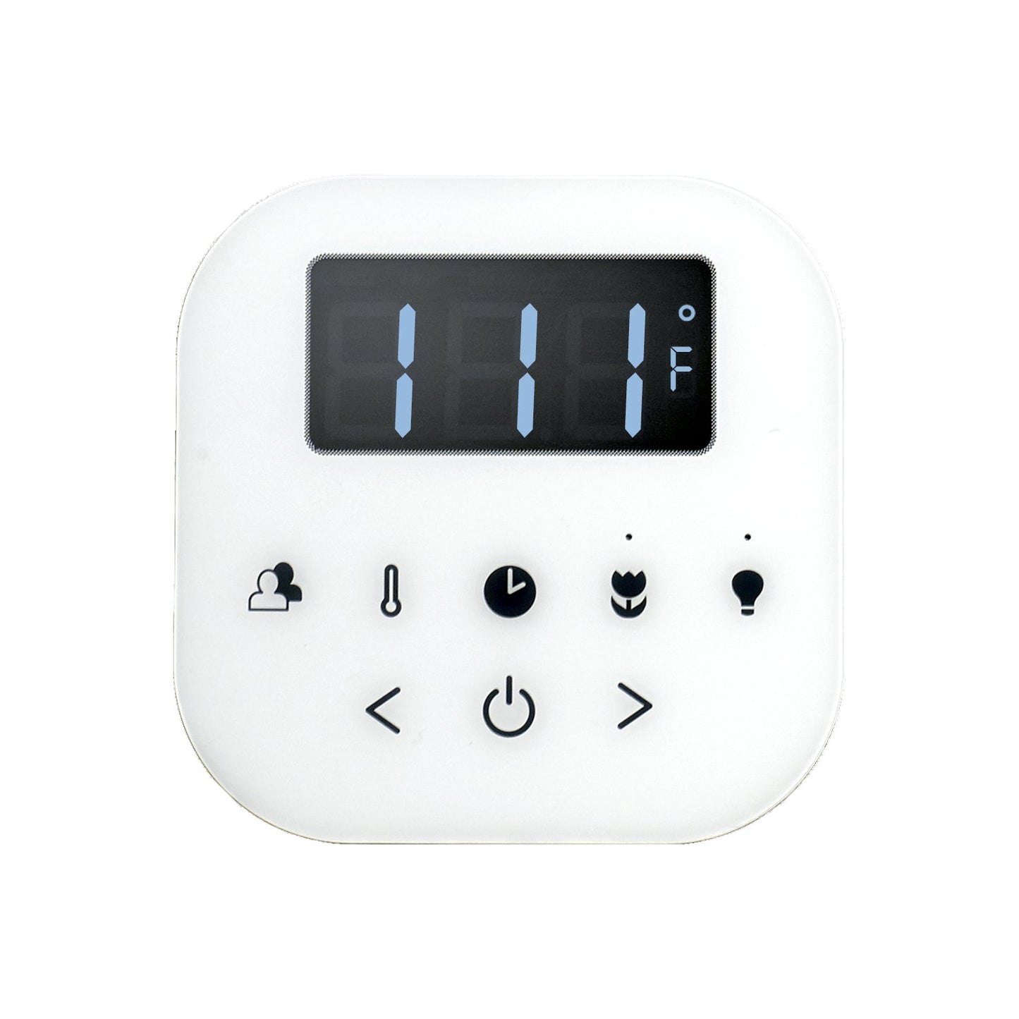 Mr. Steam AIRTWH-SB - AirTempo Steam Shower Control - White / Satin Brass - AIRTWH-SB