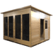 Aleko Sauna's Canadian Cedar Outdoor and Indoor Wet Dry Sauna 5+ Person Traditional Sauna