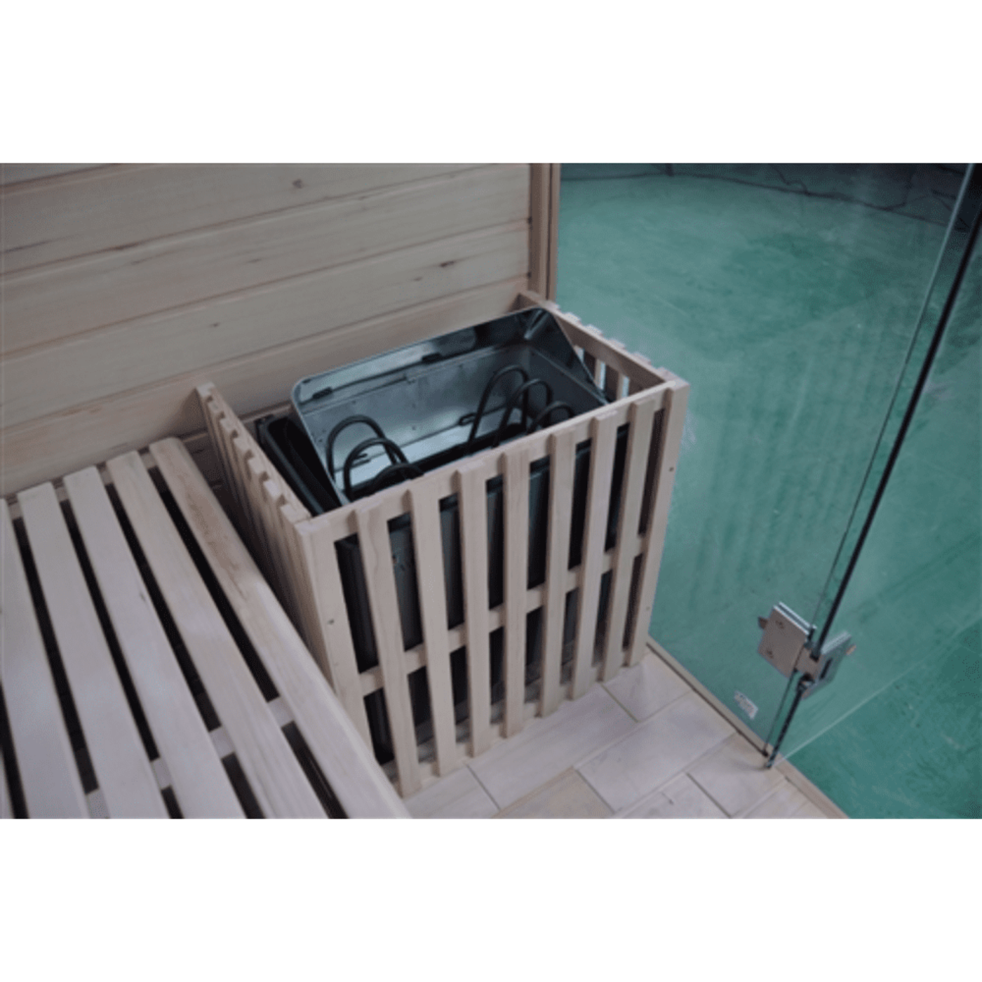 Aleko Canadian Hemlock Outdoor and Indoor Wet Dry Sauna 4.5 kW ETL 3-4 Person Traditional Sauna