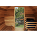 Aleko Sauna's Red Cedar Barrel w/ Panoramic View 7 Person Traditional Sauna