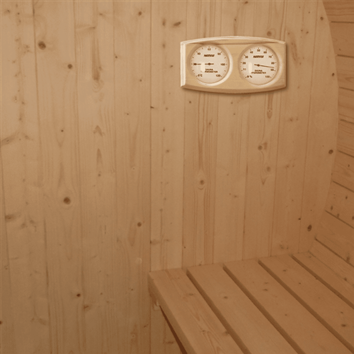 Aleko Sauna's Barrel Indoor and Outdoor 5 Person Traditional Sauna 4.5KW