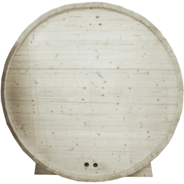 Aleko Sauna's White Pine Traditional Indoor / Outdoor Barrel Sauna- 5 Person 4.5 KW Heater