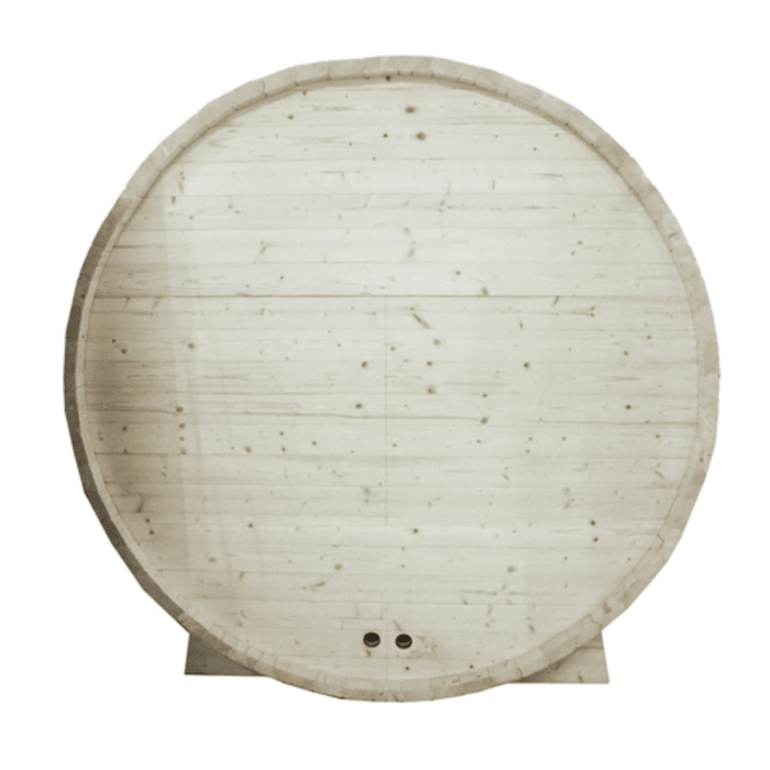 Aleko Sauna's White Pine Traditional Barrel Sauna- 6 person