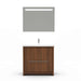 Casa Mare Alessio 32" Matte Walnut Vanity Ceramic Sink Combo - Alessio80MW-32-MSC-S