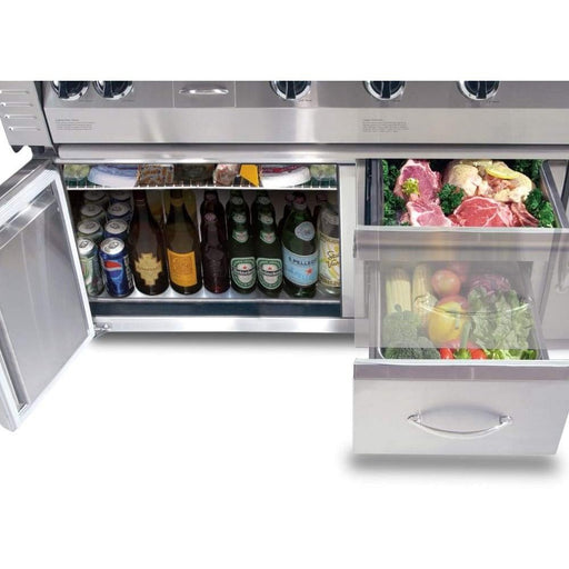 Alfresco 56-Inch Built-In Outdoor Refrigerator Cart Model - ARXE-56C