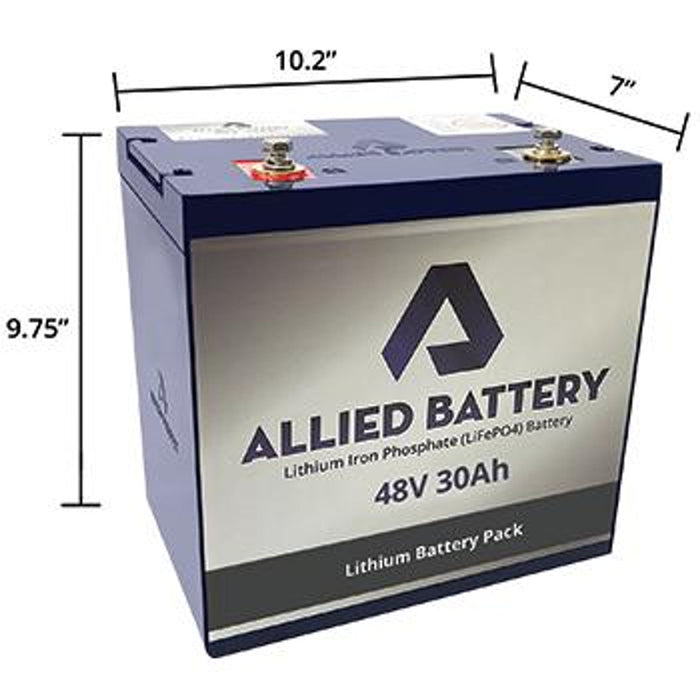 Allied Lithium Battery 48V 30AMP Bundle includes - Free Charger - Drop in Ready