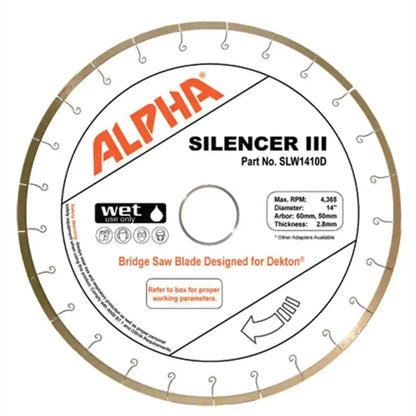Alpha Tools Silencer III Dekton Bridge Saw Blade - 6423-12 in