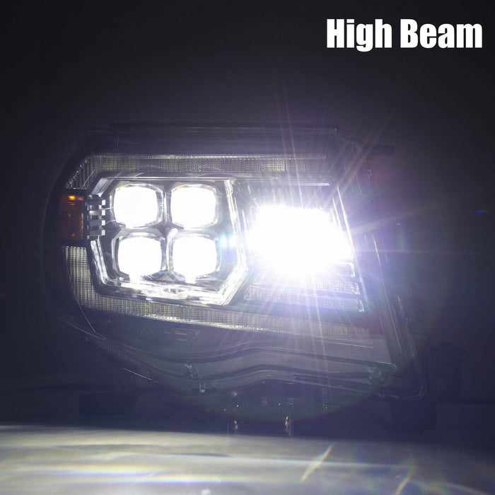 Alpharex Nova-Series Led Projector Headlights Chrome - 2005-2011 Toyota Tacoma - 880743