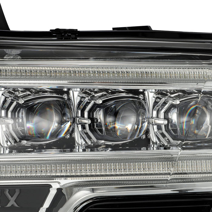 Alpharex Nova-Series Led Projector Headlights Chrome 2023-2016 Toyota Tacoma - 880706