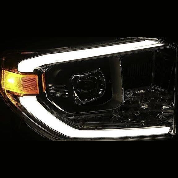 Alpharex Pro-Series Projector Headlights Black - 2014-2021 Toyota Tundra - 880719