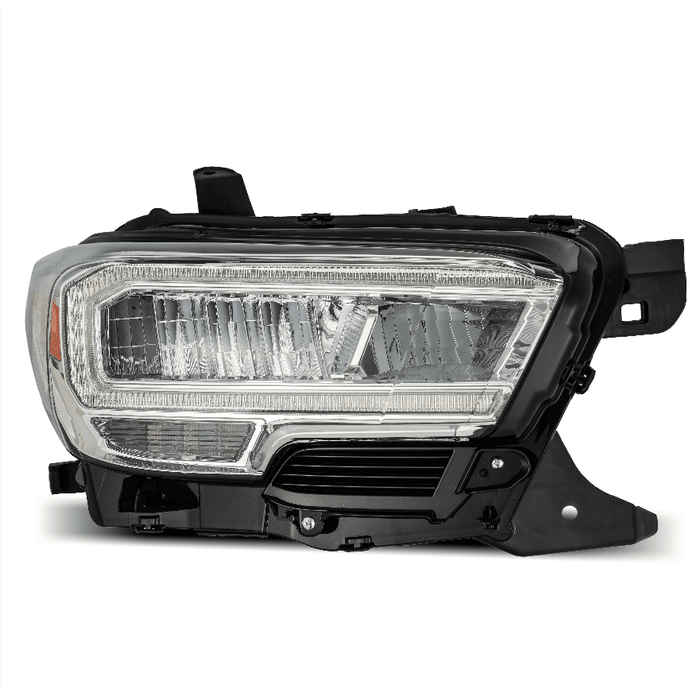 Alpharex Trd Reflector Style Led Headlights Chrome 2023-2016 Toyota Tacoma AHL-TT16-L-SA-LB-1