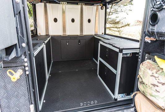 Alu-Cab Canopy Camper V2 - Ford Ranger 2019-2023 4th Gen. - Rear Double Drawer Module - 5' Bed - 3341-GGR-SH