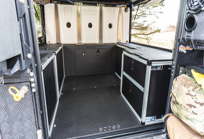 GOOSE GEAR Alu-Cab Canopy Camper V2 - Ford Ranger 2019-2023 4th Gen. - Rear Double Drawer Module - 6' Bed - 3359-GGR-SH