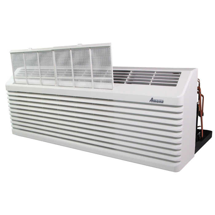 AMANA PTAC 14,800 BTU Air Conditioner PTC153J35AXXX with 3.5 kW Heater 20 Amp plug R32 - APTC15J30047