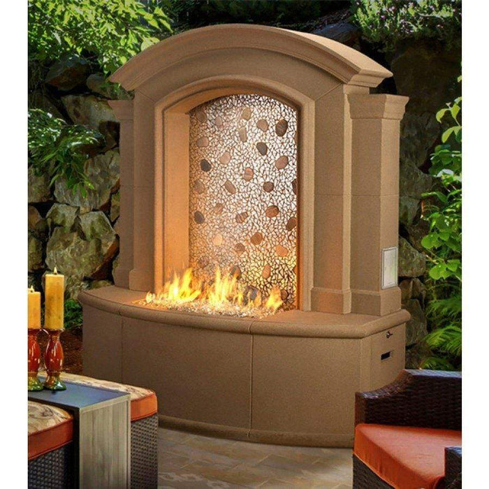 American Fyre Designs Large Firefall with Artisan Glass - 694-xx-52-M5xC