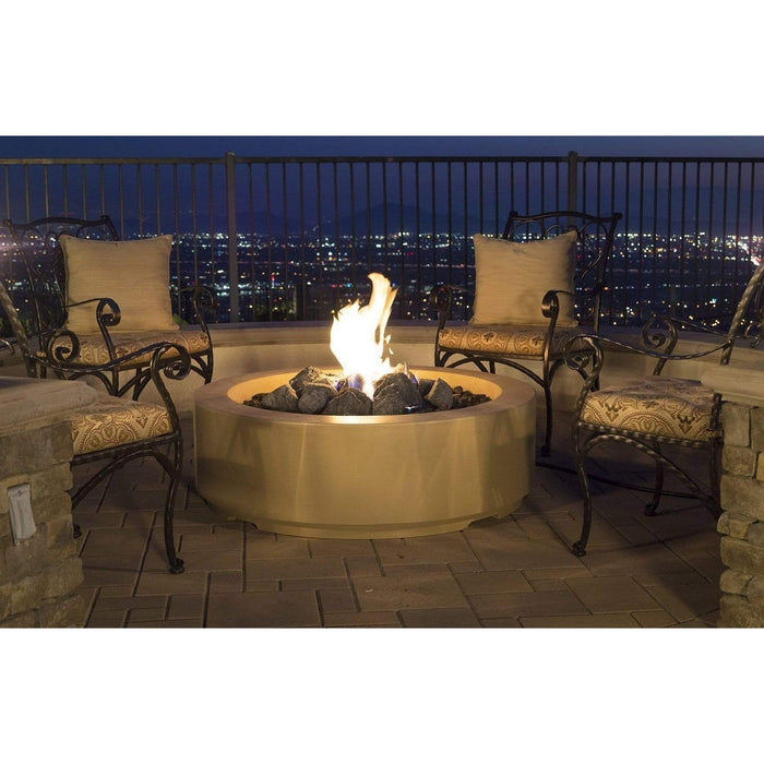 American Fyre Designs Louvre Round Fire Pit - 686-xx-11-M6xC