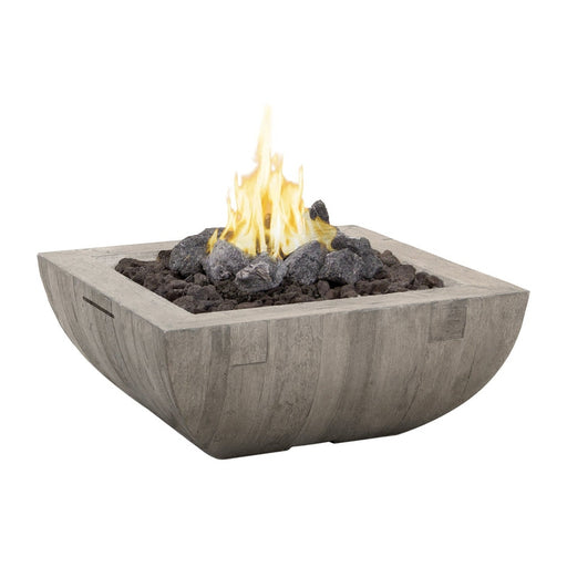 American Fyre Designs Reclaimed Wood Bordeaux Square Fire Bowl - 430-xx-xx-M6xC