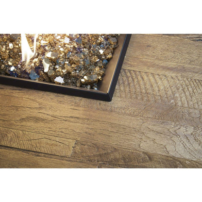 American Fyre Designs Reclaimed Wood Bordeaux Square Fire Bowl - 610-xx-11-M2xC