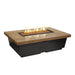 American Fyre Designs Reclaimed Wood Contempo Rectangle Fire Table - 783-BA-FO-M4NC