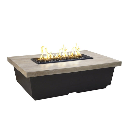 American Fyre Designs Reclaimed Wood Contempo Rectangle Fire Table - 783-BA-FO-M4NC