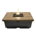 American Fyre Designs Reclaimed Wood Contempo Square Firetable - 784-BA-XX-X2XC