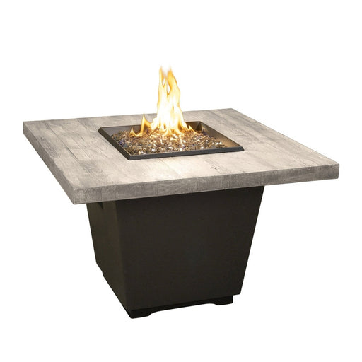 American Fyre Designs Reclaimed Wood Cosmo Square Firetable - 640-BA-xx-M2xC