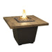 American Fyre Designs Reclaimed Wood Cosmo Square Firetable - 640-BA-xx-M2xC