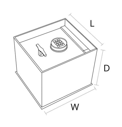 Liberty Safe AMSEC B3700 American Security Floor Safe Super Brute Square Door