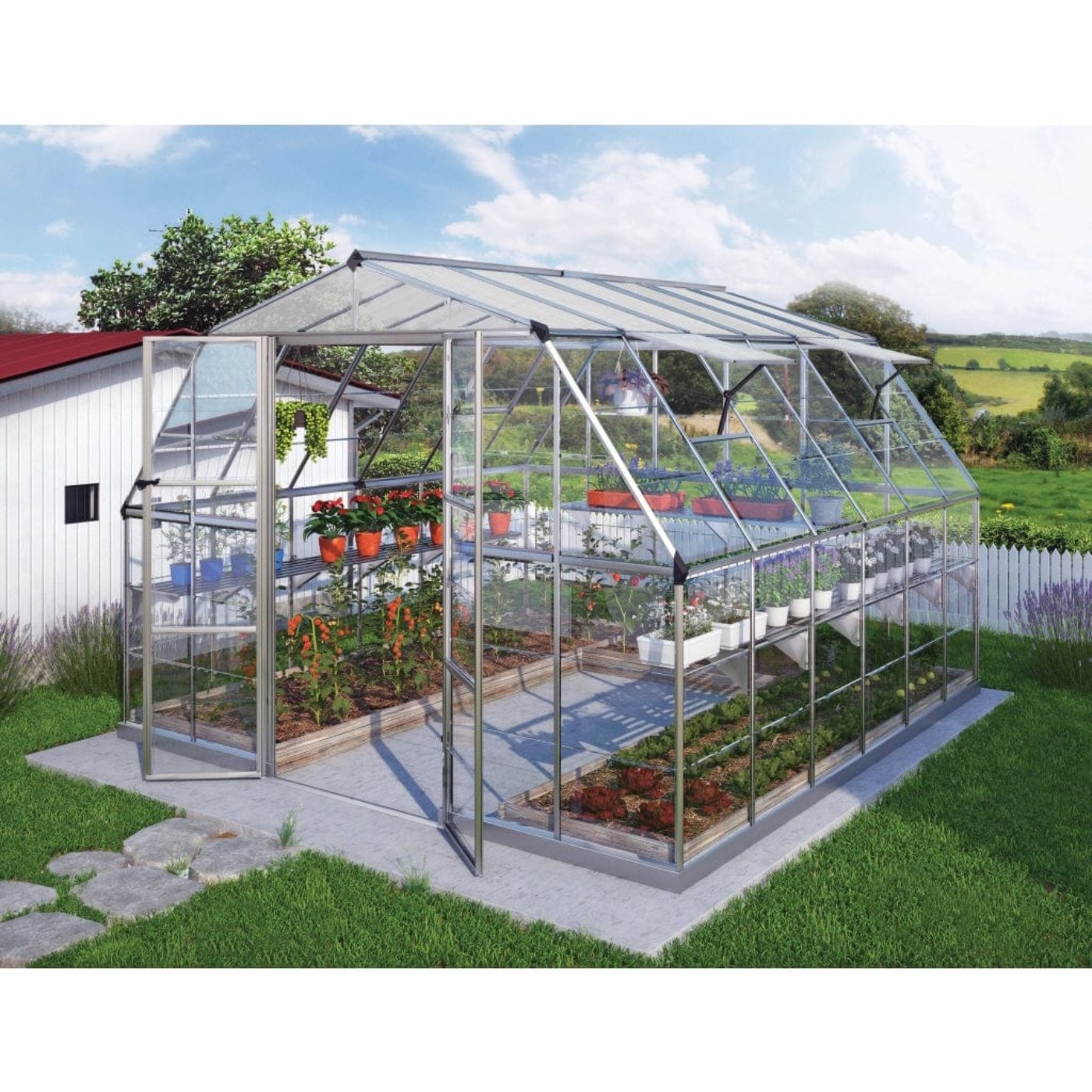 Palram - Americana 12' x 12' Greenhouse - HG5212