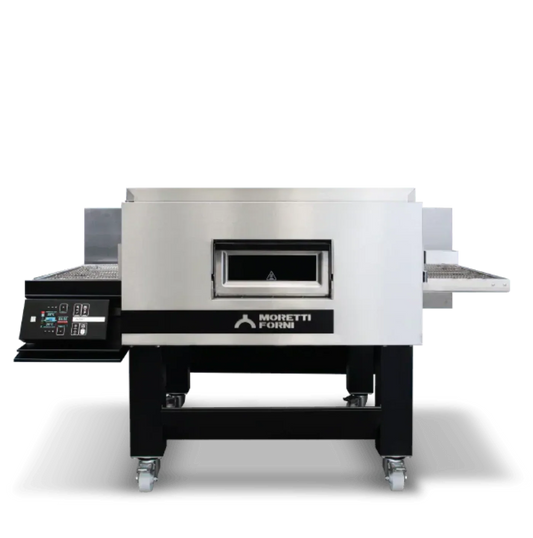 AMPTO Electric Conveyor Pizza Oven, 81"W x 60"D x 48-1/4"H, 25-3/4"W belt, single deck - TT96E1