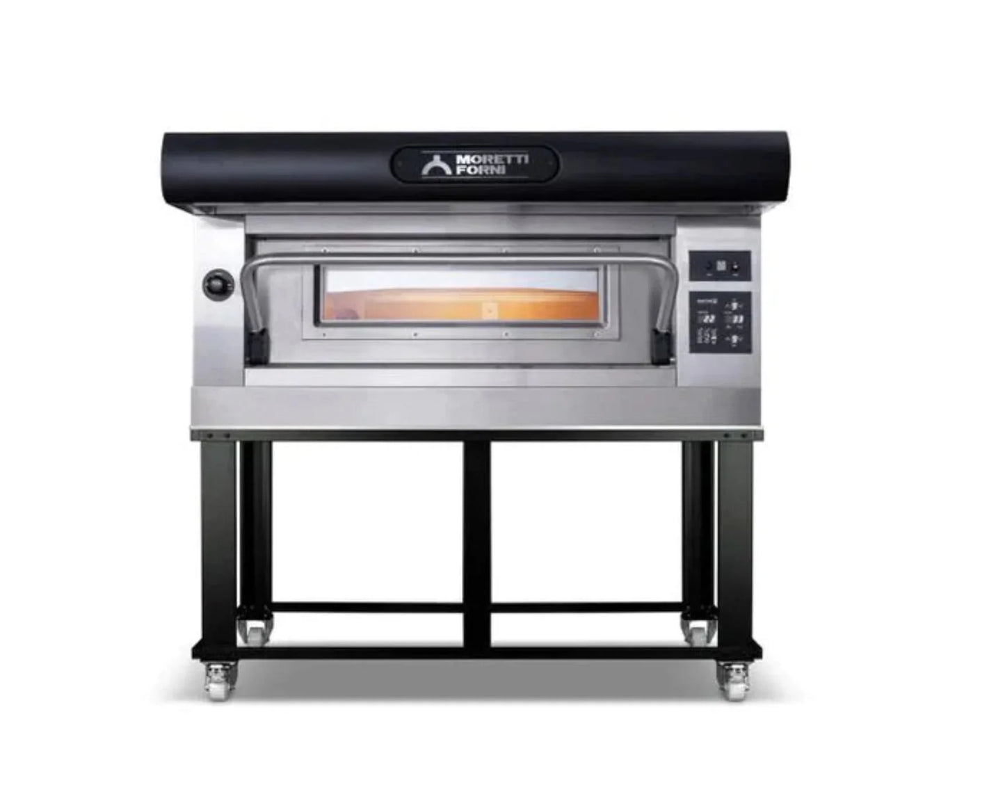 AMPTO Electric Pizza Oven Amalfi 26'' x 41'' x 7'' (Chamber) 208/240/60/3 - 1 Deck with tray guide base - AMALFI A1