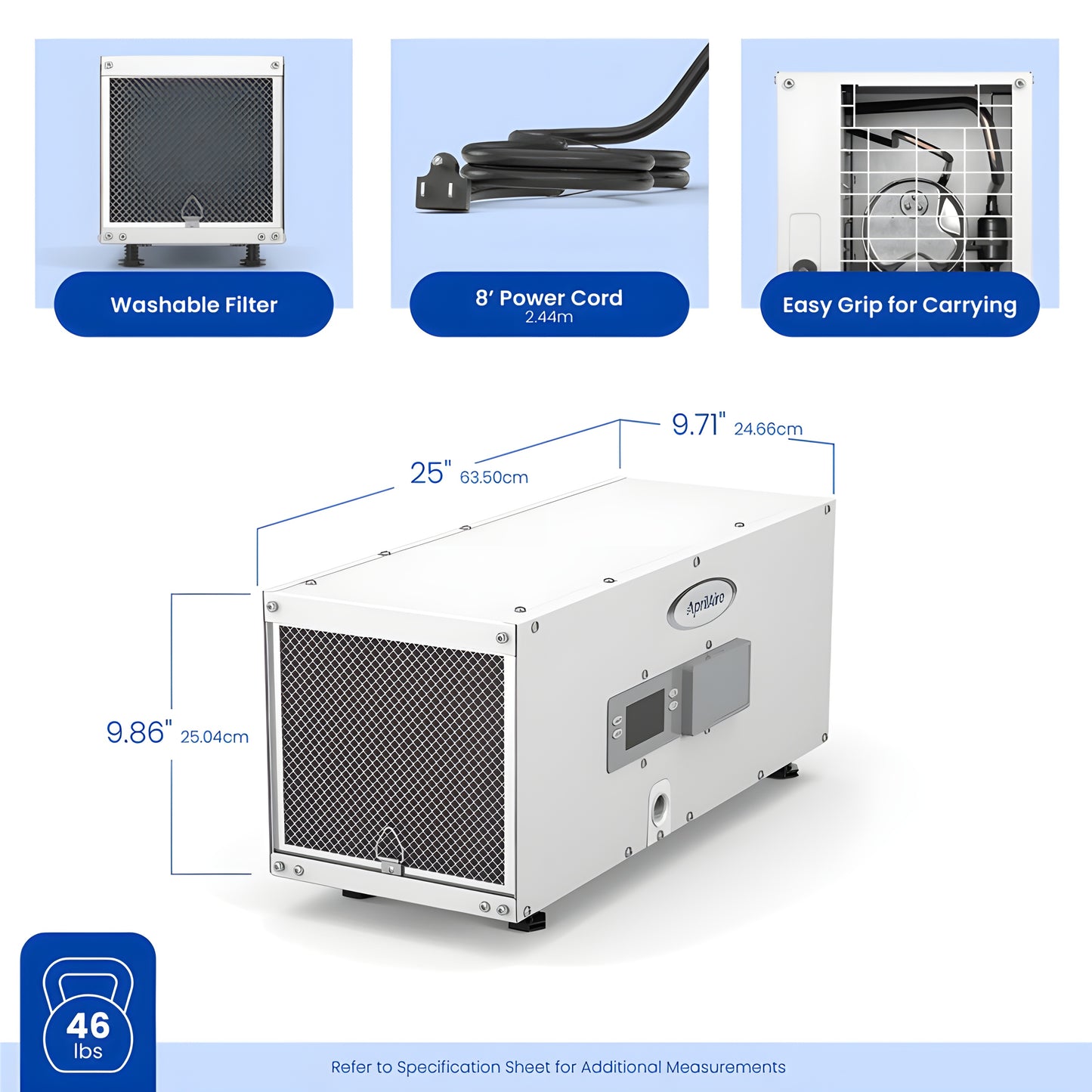AprilAire E050 50 Pint Crawlspace Dehumidifier - ap16669